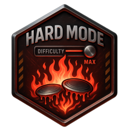 Hard Mode achievement badge