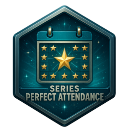 Series Perfect Attendance achievement badge