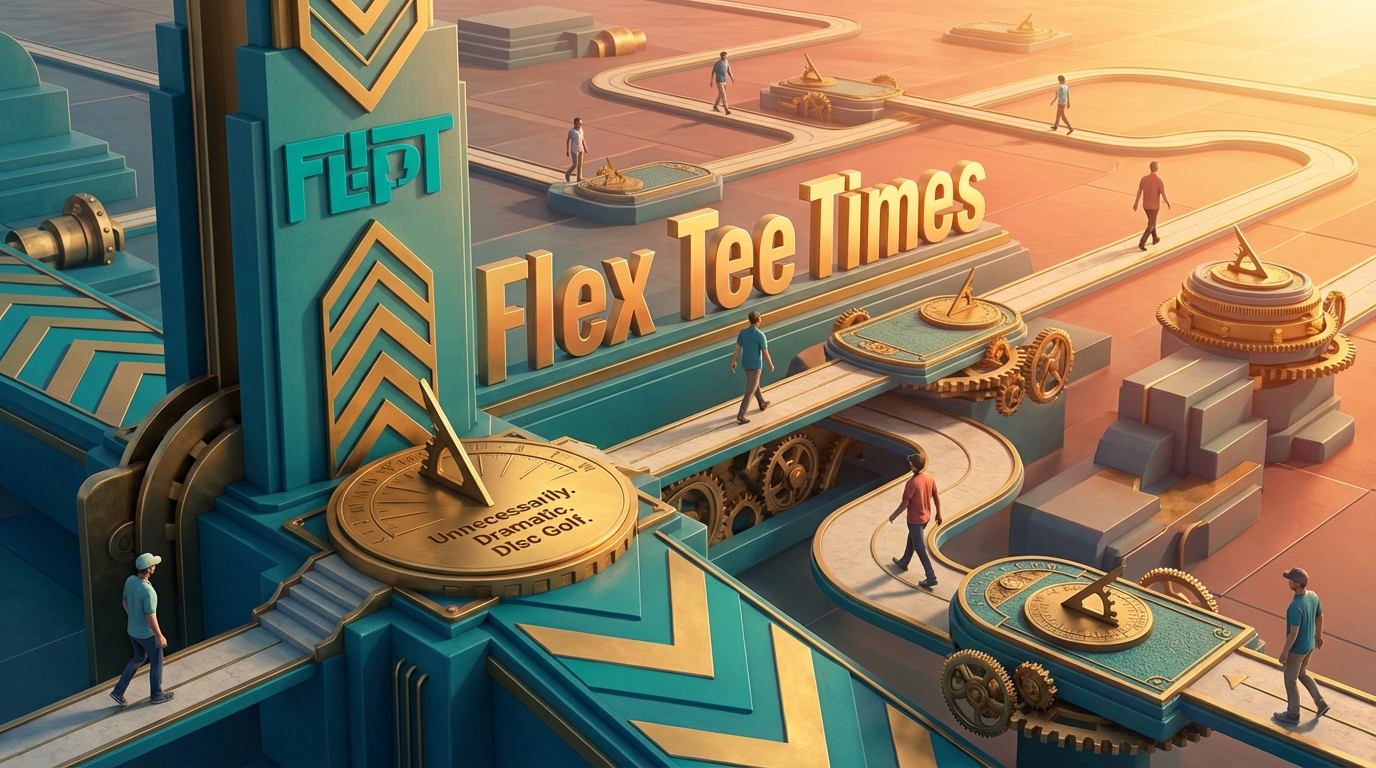 Flex tee times - individual players teeing off throughout the day